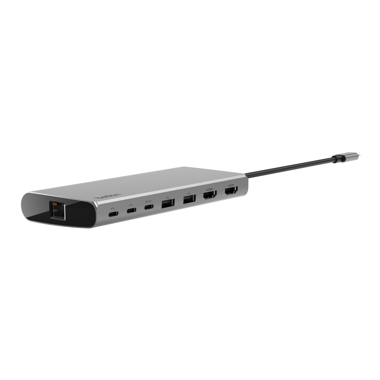 CONNECT 通用 USB-C 8 合 1 雙 4K 顯示集線器 (INC015btSGY-CZ)